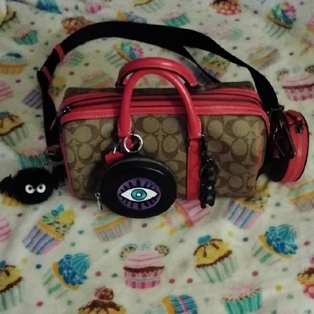 Coach Ventura Satchel 27 With Matching Accessorie Zip Pouch